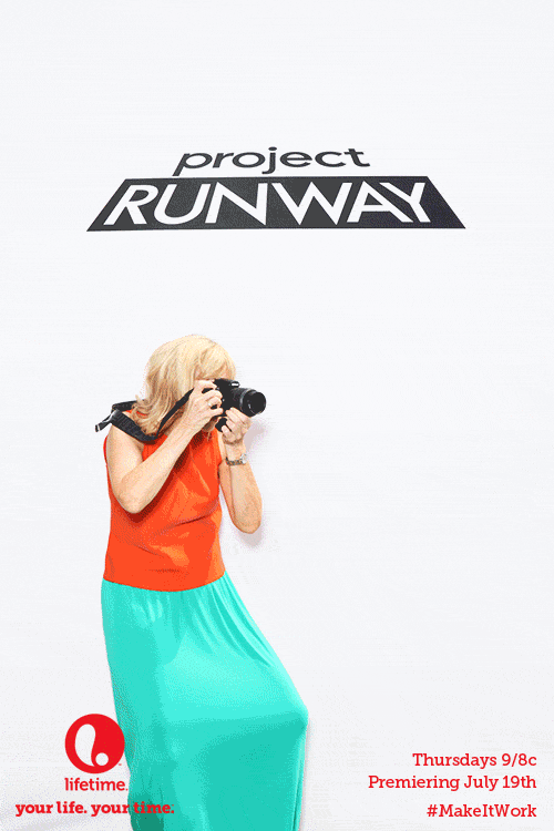 Woman making fake Project Runway video