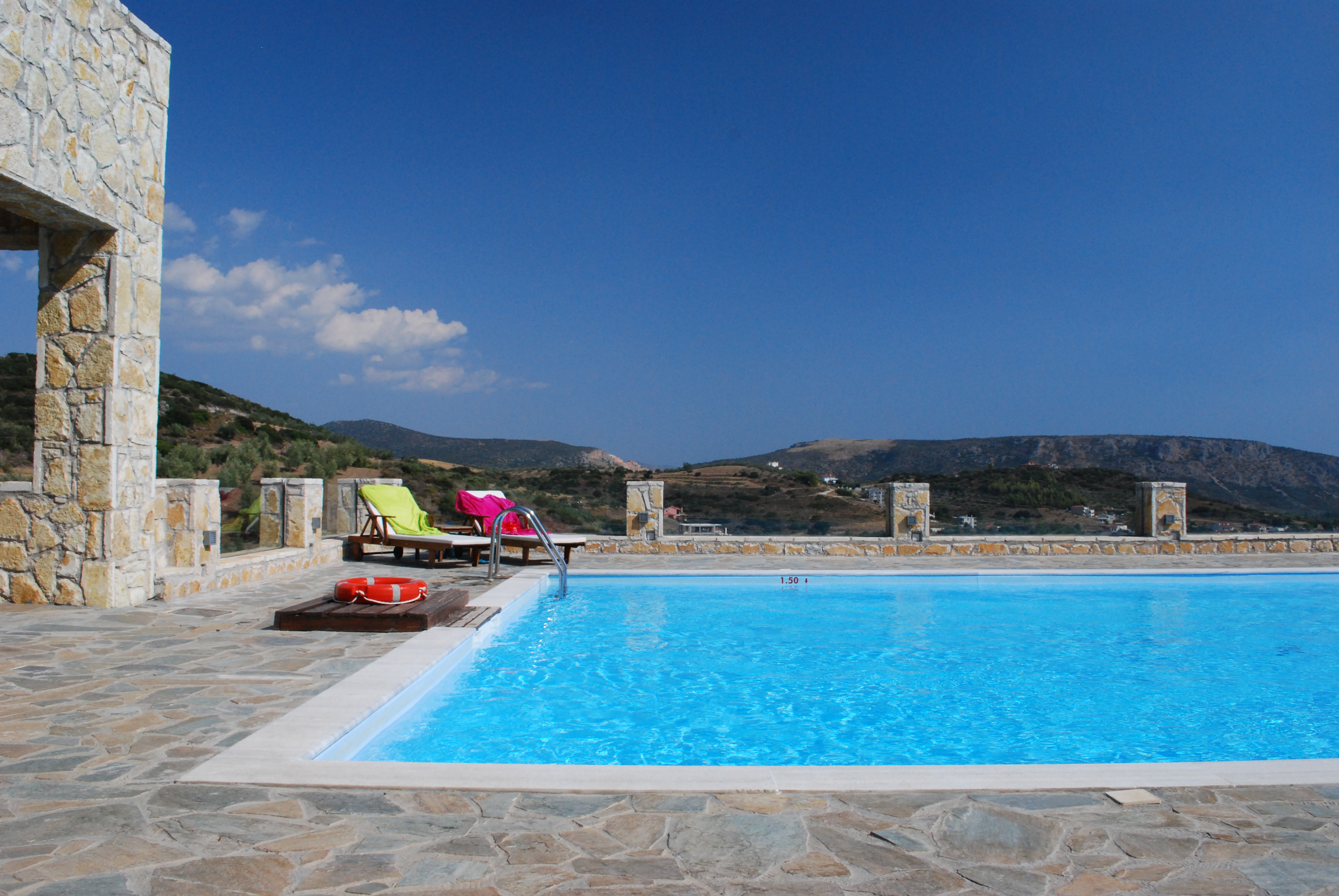 Swimming pool at Hotel Perivoli in Greece